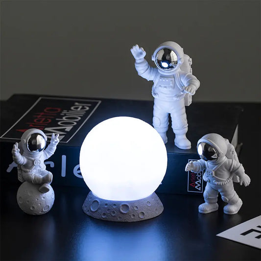 Astronaut and Moon Table Lamp Set