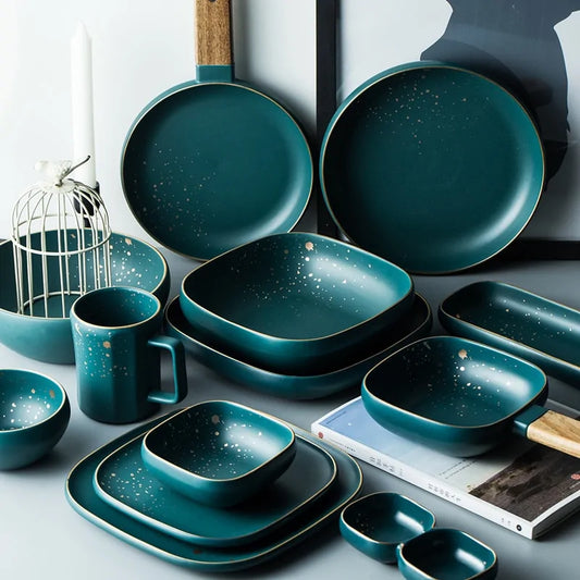 Retro Green Tableware Set