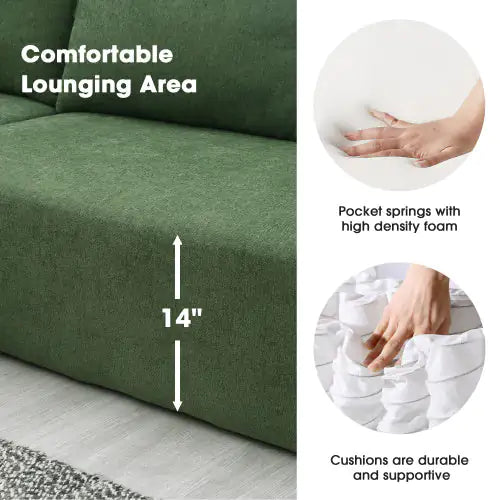 Army Green Sectional Sofa