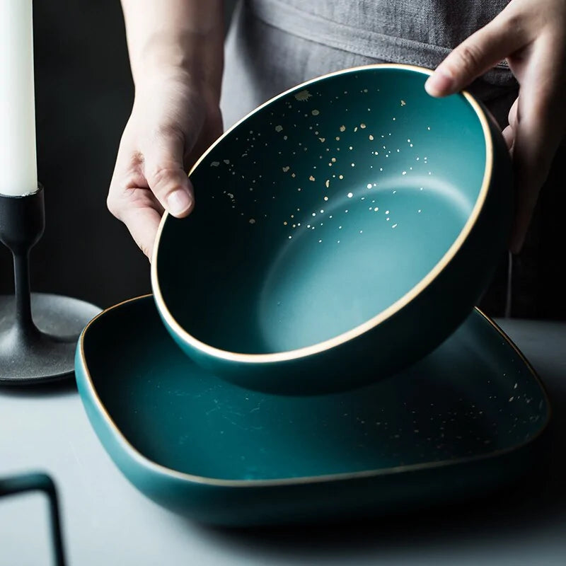 Retro Green Tableware Set