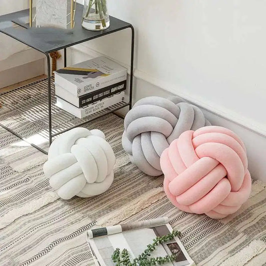 Fun Knotted Ball - Throw Pillow Cushion
