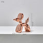 Nordic Checkerboard Balloon Dog Sculpture