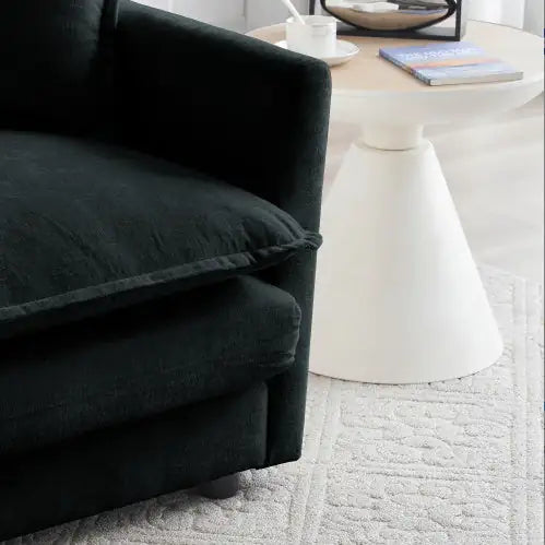 Noir Modern Loveseat