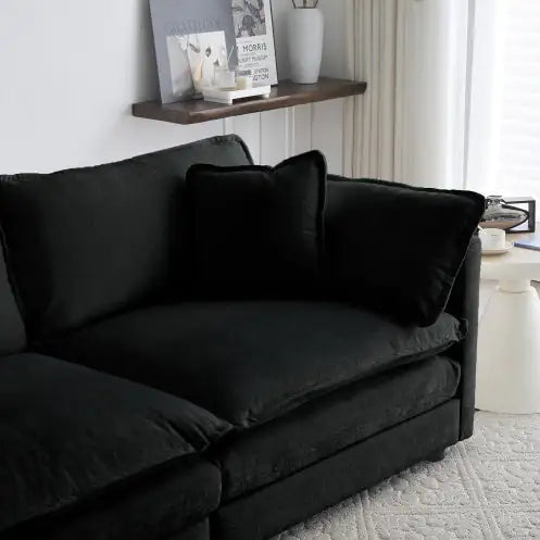 Noir Modern Loveseat