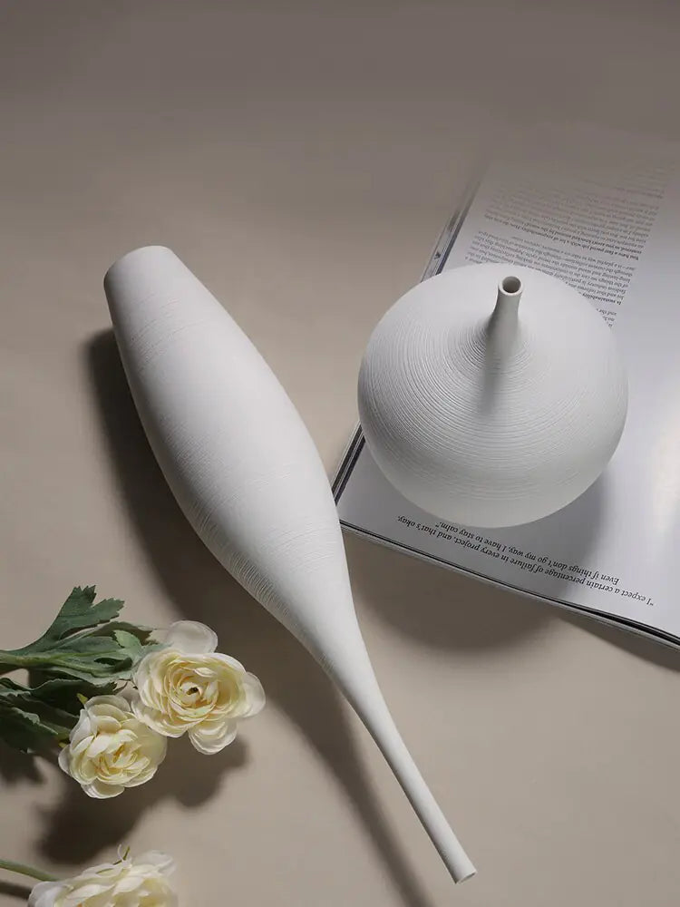 he M-sized Ceramic & Porcelain Tabletop Vase