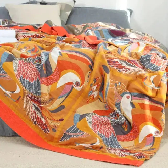 Tropical Garden - Throw Blanket Bedspread