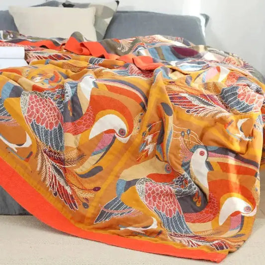 Tropical Garden - Throw Blanket Bedspread