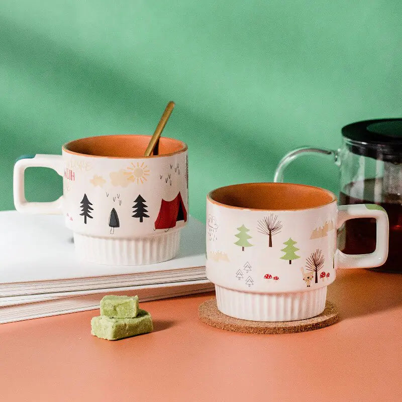 Hand-Painted Ceramic Mug