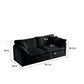 Noir Modern Loveseat