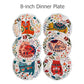 Hand-painted Charming Glazed Dinner Plate