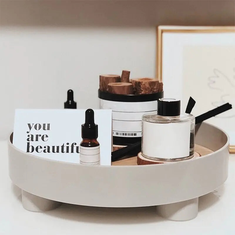 Nordic simple round storage tray