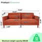 Orange Corduroy Sofa