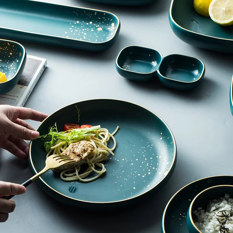 Retro Green Tableware Set