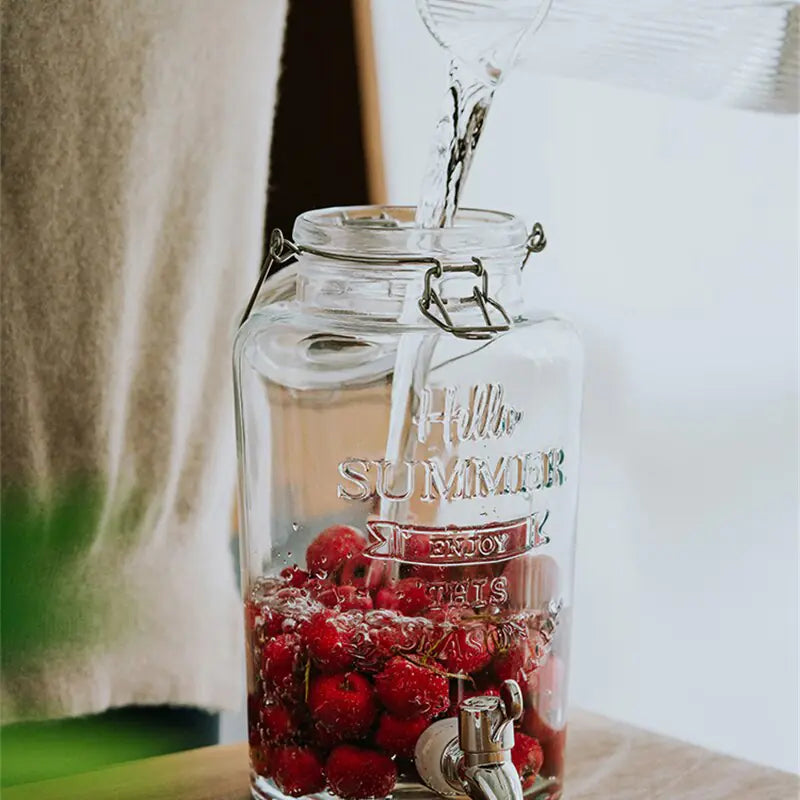 Retro Drink Dispenser Jar