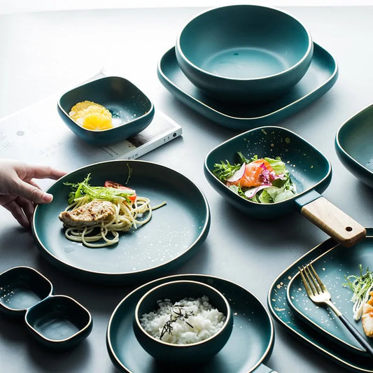 Retro Green Tableware Set