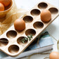 Japanese Style Wooden Double Row Egg Storage Box